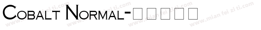 Cobalt Normal字体转换